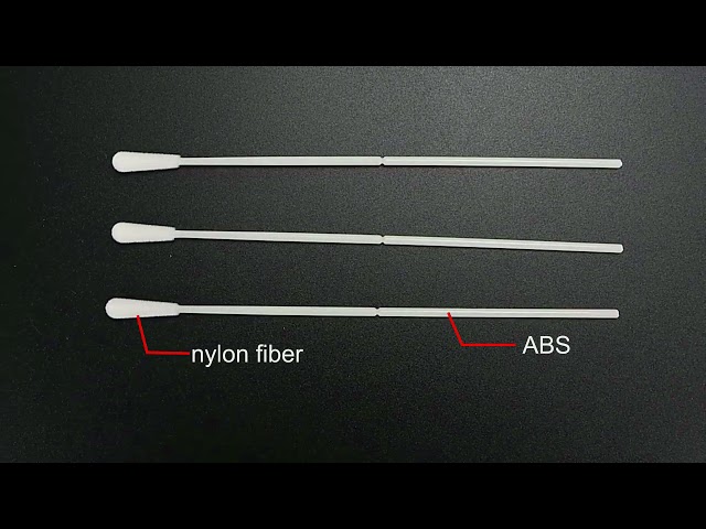 видео компании около Throat swabs product show