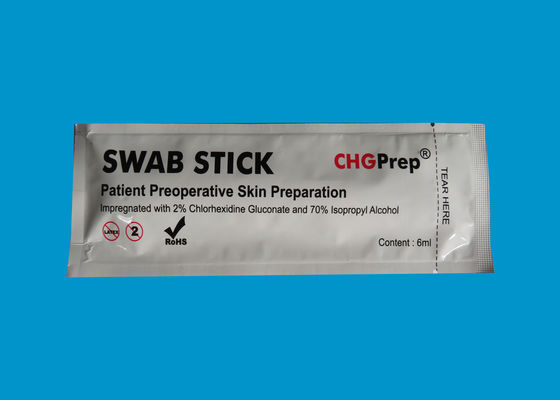Chlorhexidine готовя CHG вытирает тампоном ручку